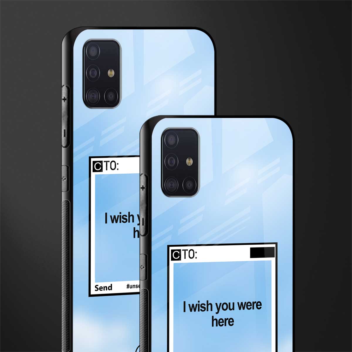 wish you were here glass case for samsung galaxy a71 image-2