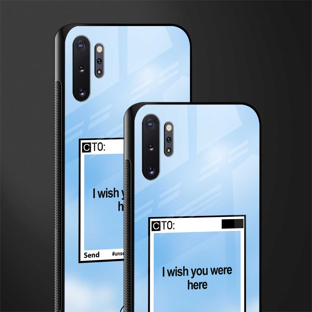 wish you were here glass case for samsung galaxy note 10 plus image-2