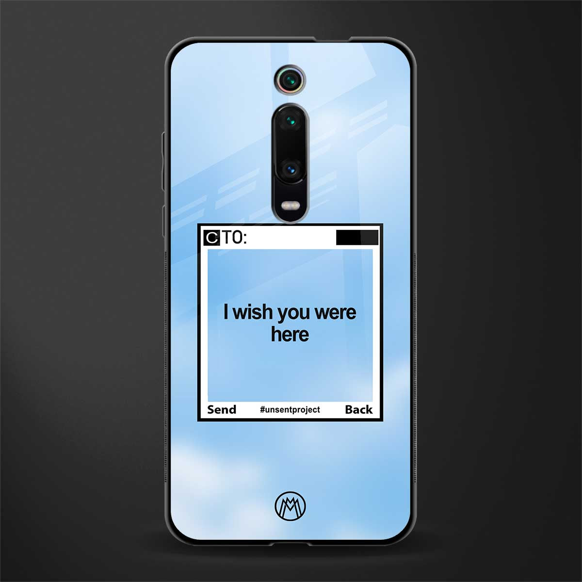 wish you were here glass case for redmi k20 image