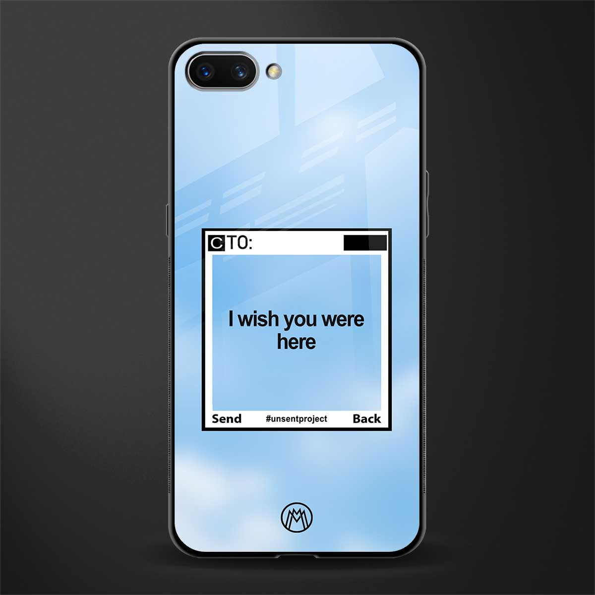 wish you were here glass case for realme c1 image