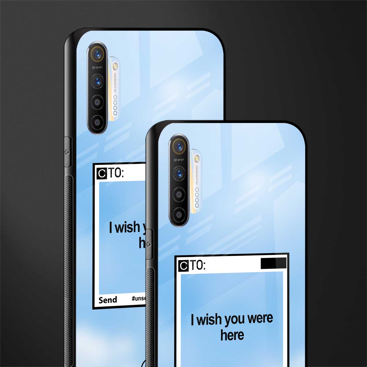 wish you were here glass case for realme x2 image-2