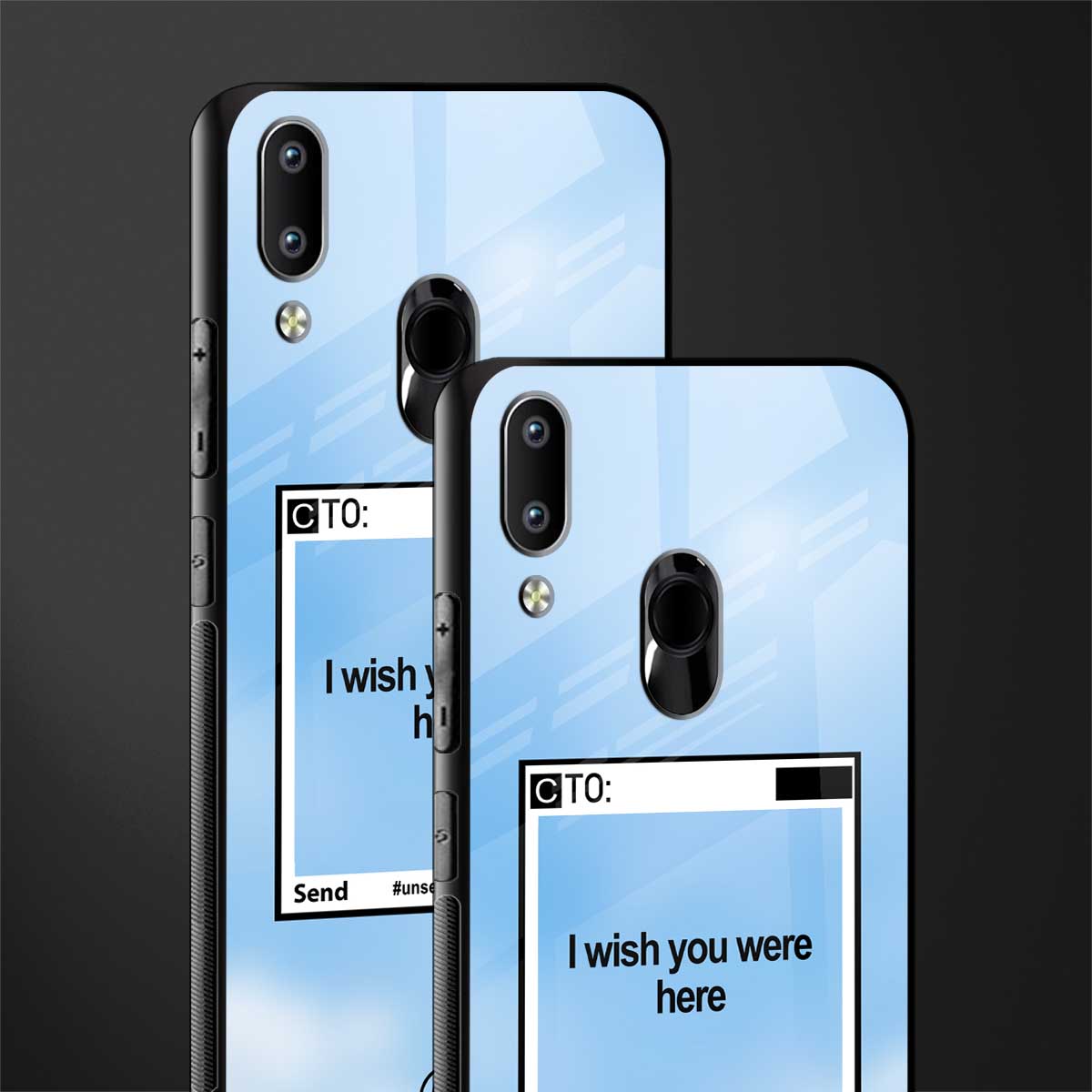 wish you were here glass case for vivo y91 image-2