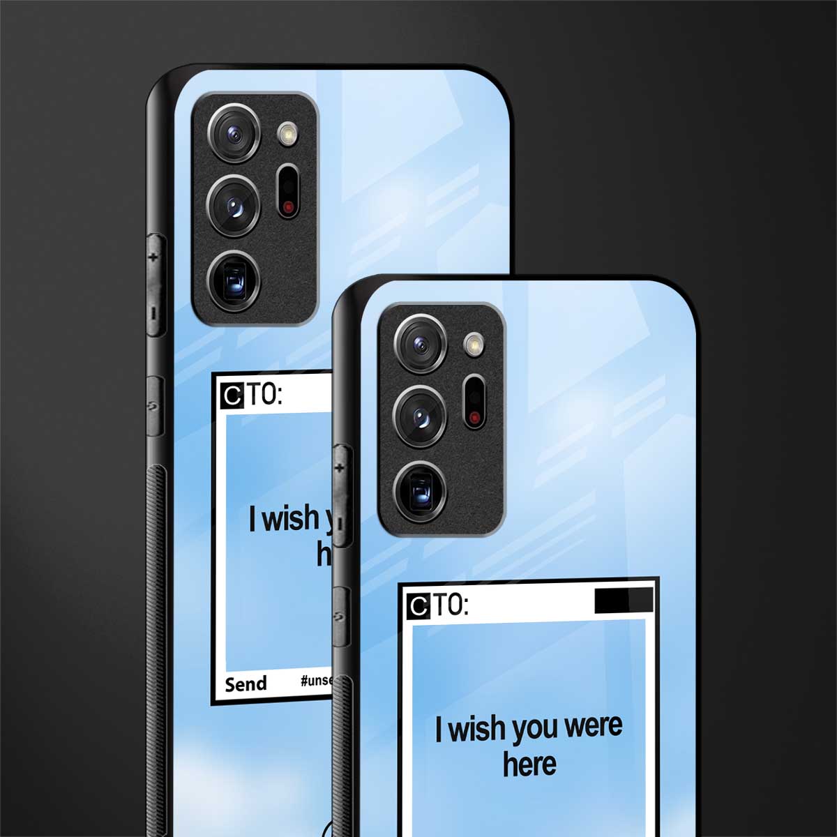 wish you were here glass case for samsung galaxy note 20 ultra 5g image-2