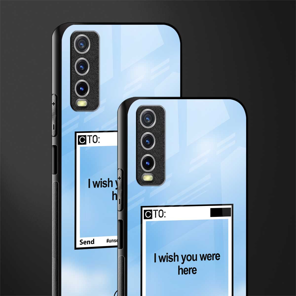 wish you were here glass case for vivo y12s image-2