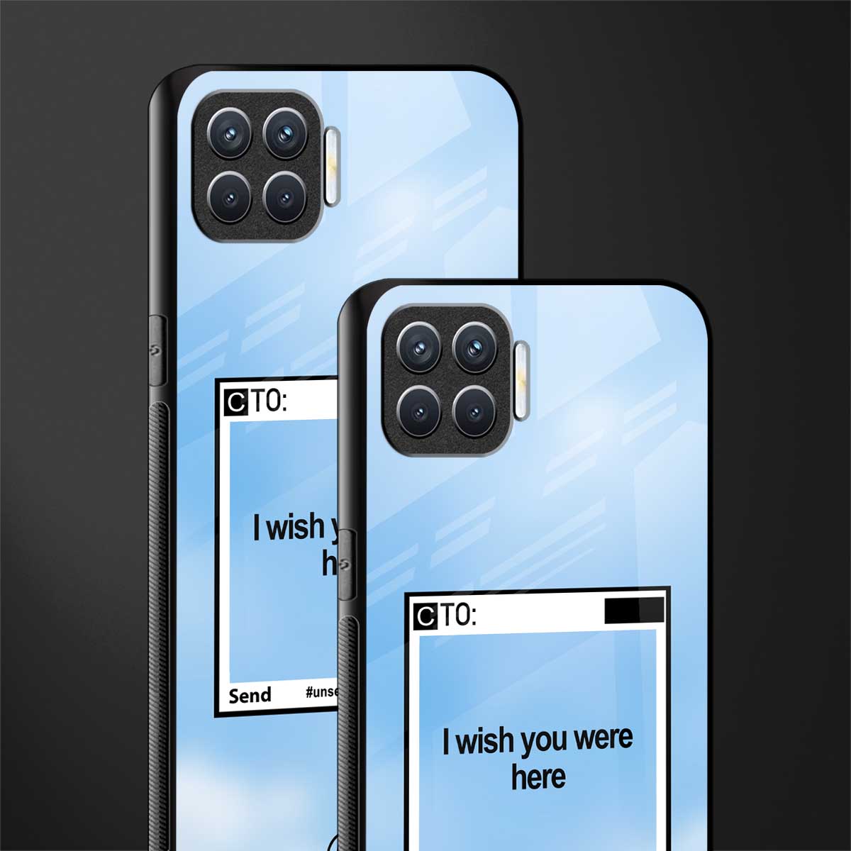 wish you were here glass case for oppo f17 pro image-2