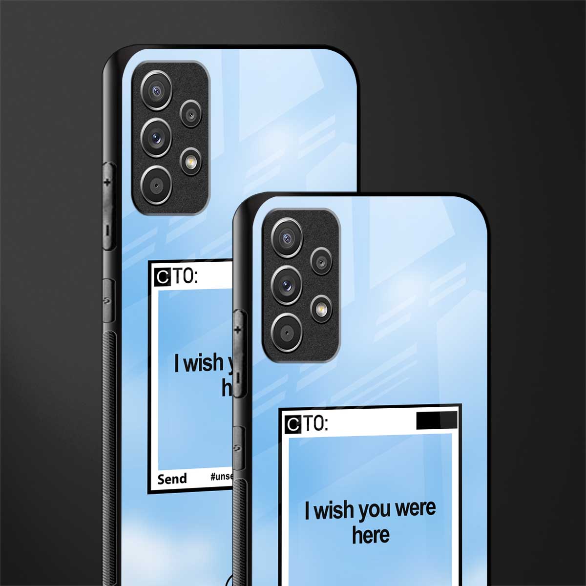wish you were here glass case for samsung galaxy a72 image-2