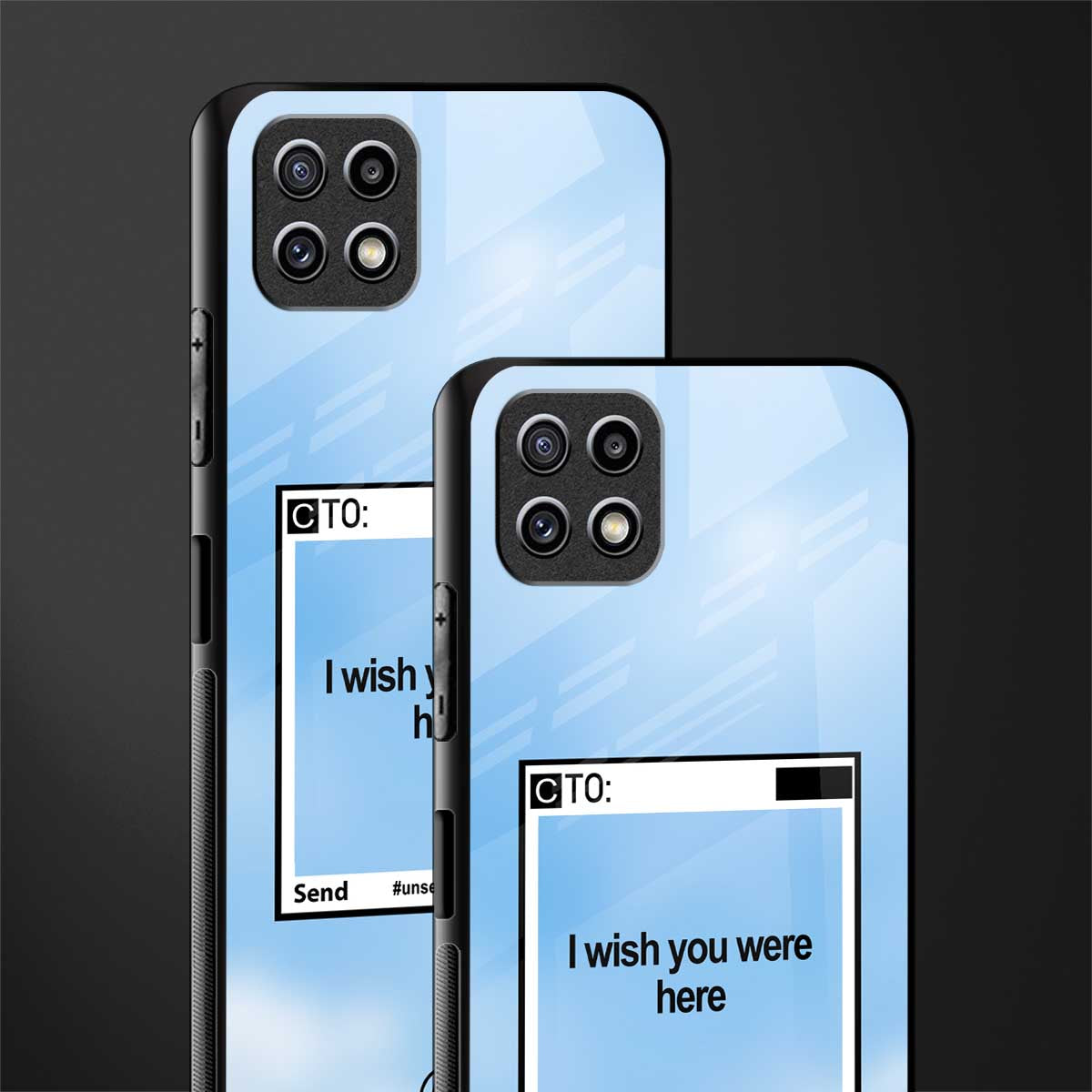 wish you were here glass case for samsung galaxy a22 5g image-2