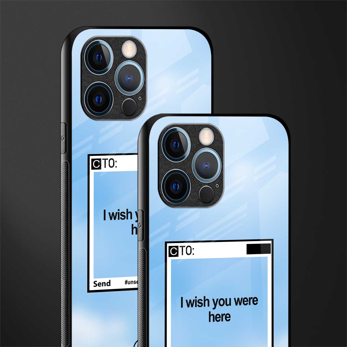 wish you were here glass case for iphone 12 pro image-2