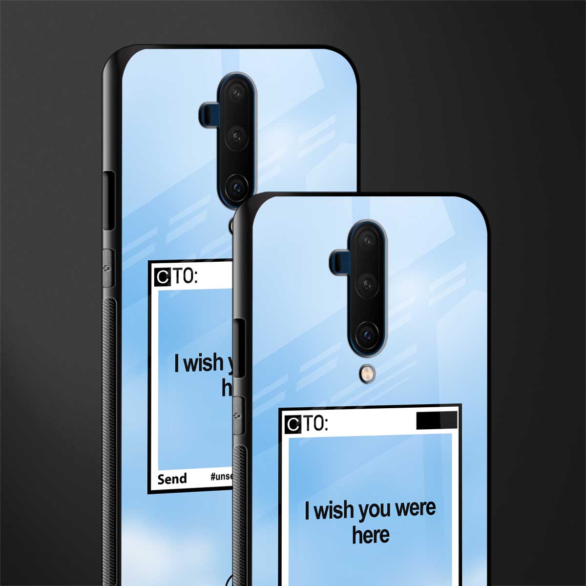 wish you were here glass case for oneplus 7t pro image-2