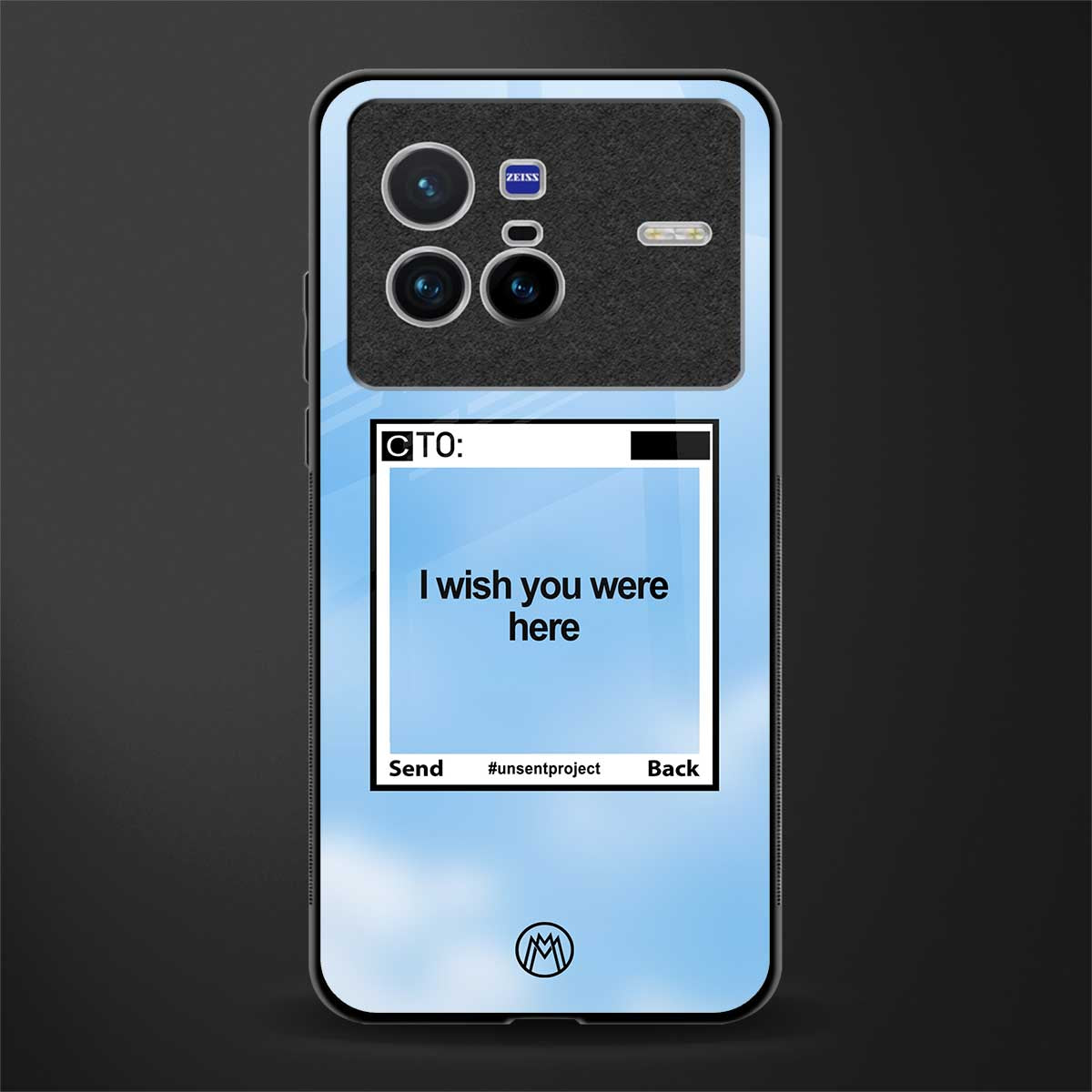 wish you were here glass case for vivo x80 image