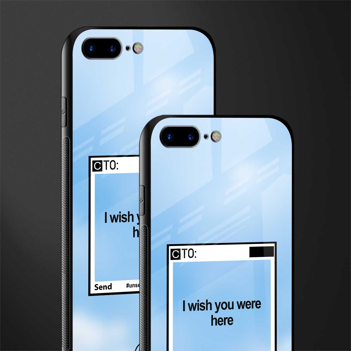 wish you were here glass case for iphone 7 plus image-2