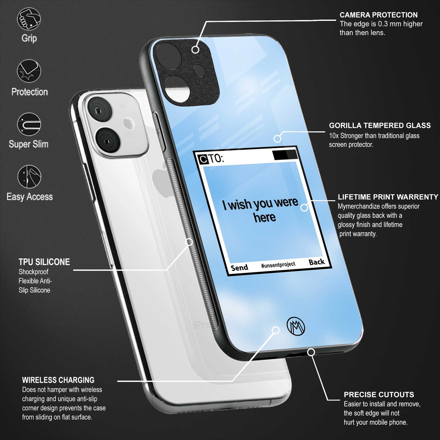 wish you were here glass case for oppo reno 3 pro image-4