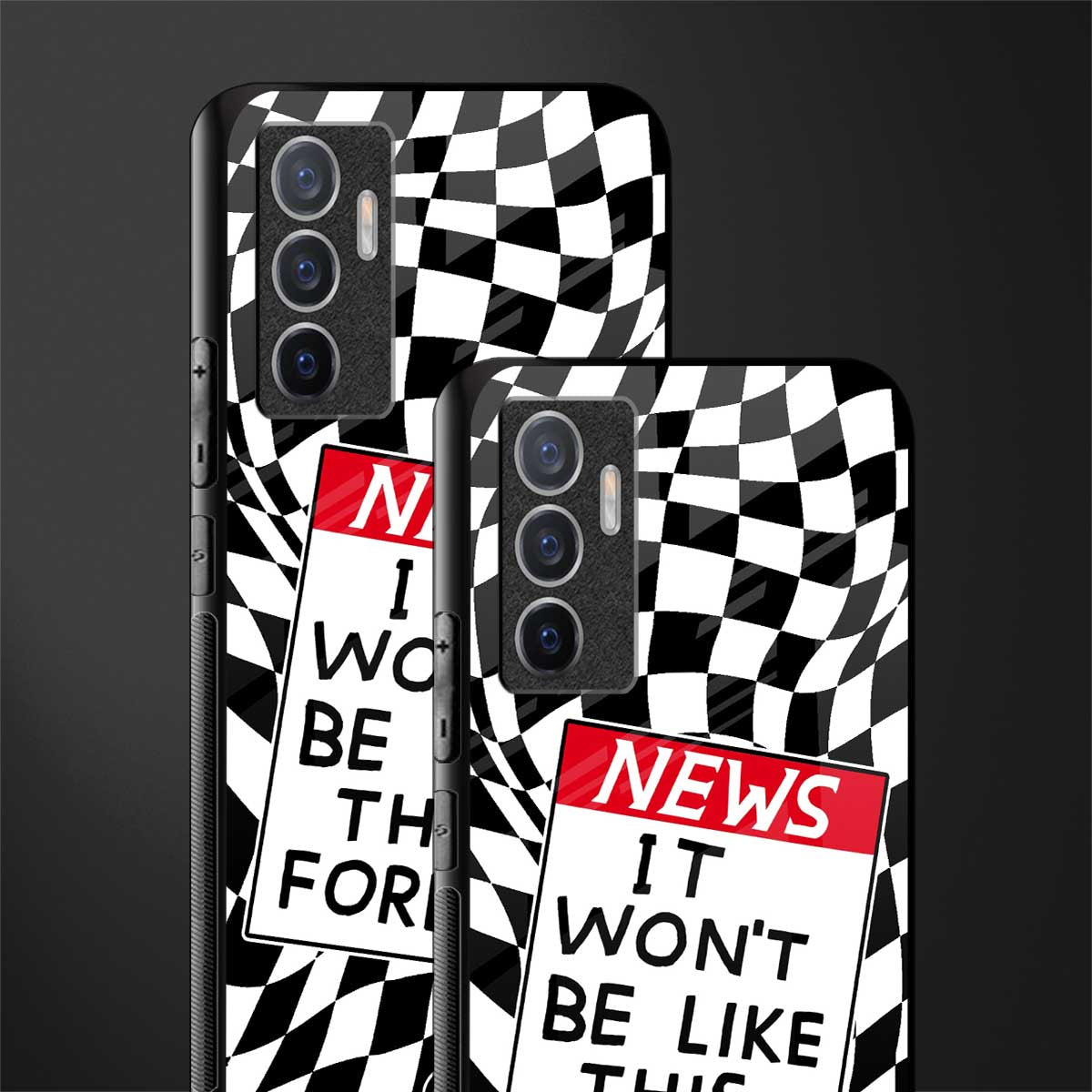 won't be like this forever glass case for vivo v23e image-2