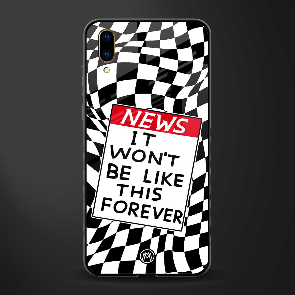 won't be like this forever glass case for vivo v11 pro image