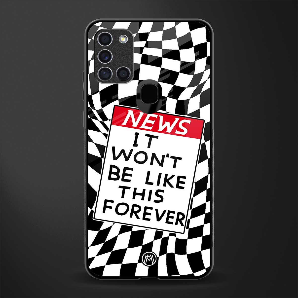 won't be like this forever glass case for samsung galaxy a21s image
