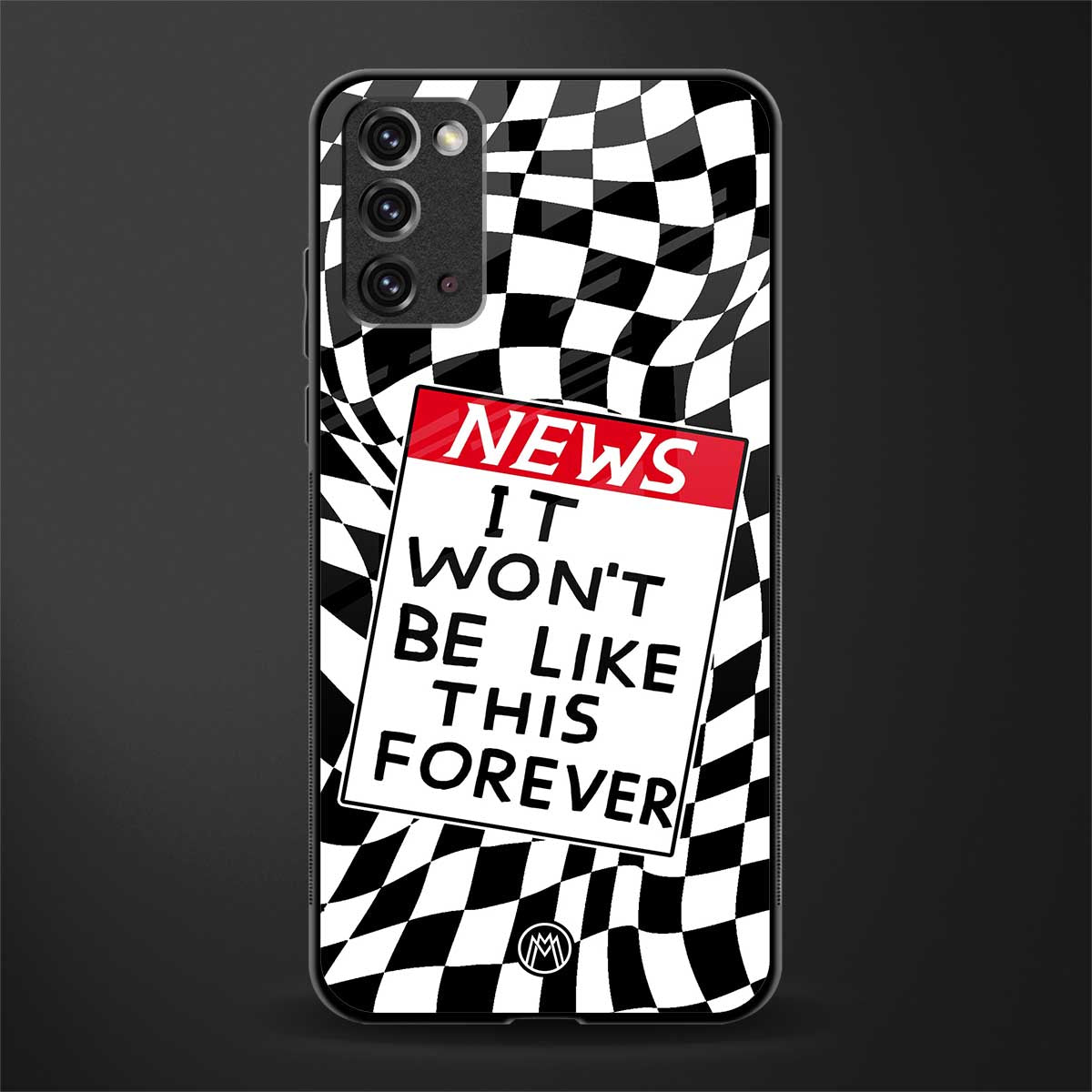 won't be like this forever glass case for samsung galaxy note 20 image