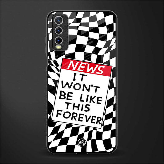 won't be like this forever glass case for vivo y20 image