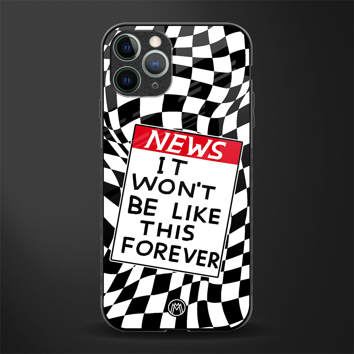 won't be like this forever glass case for iphone 11 pro image