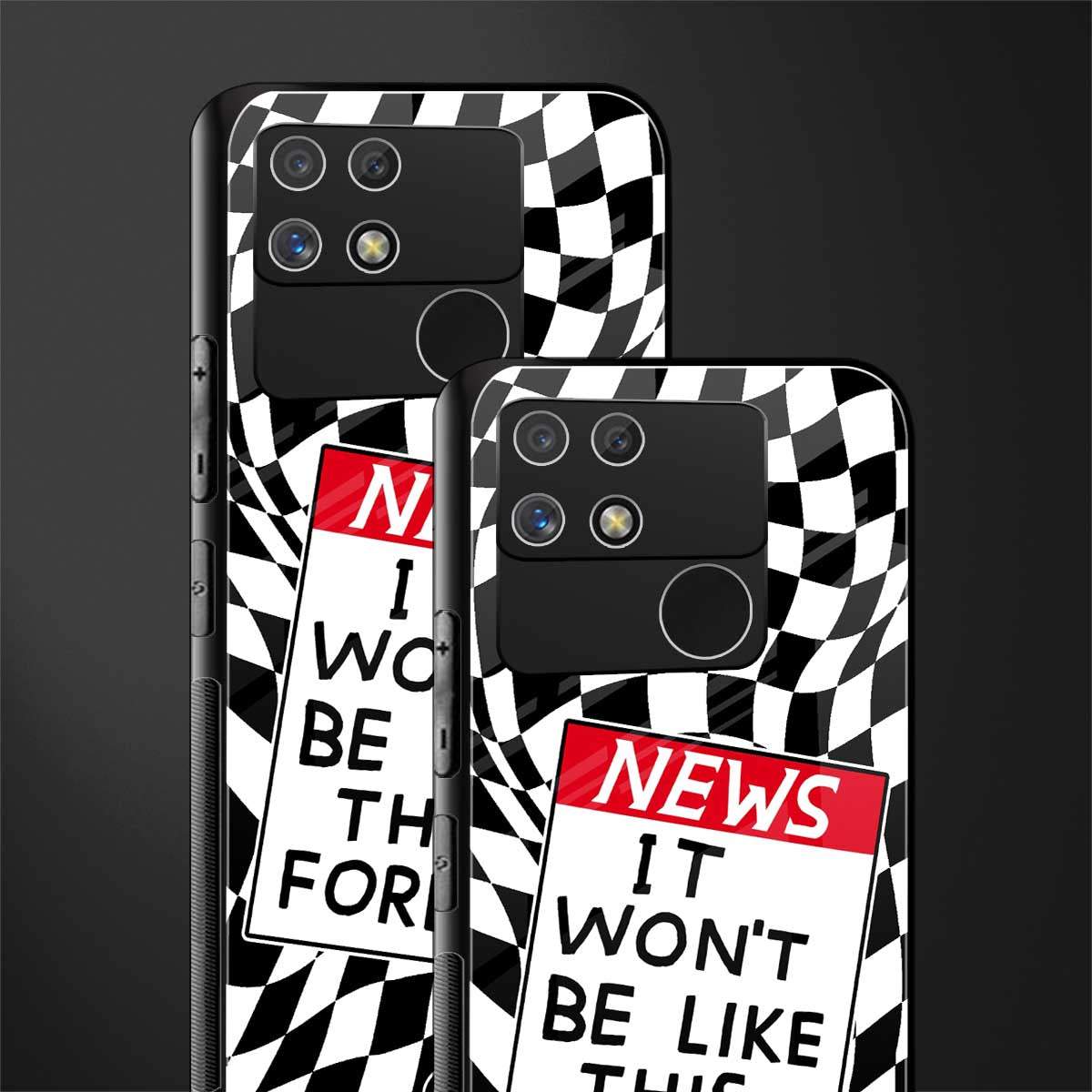 won't be like this forever back phone cover | glass case for realme narzo 50a
