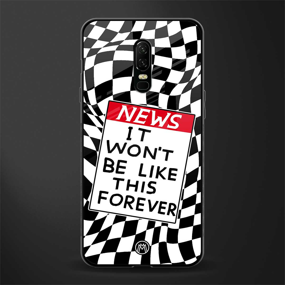 won't be like this forever glass case for oneplus 6 image