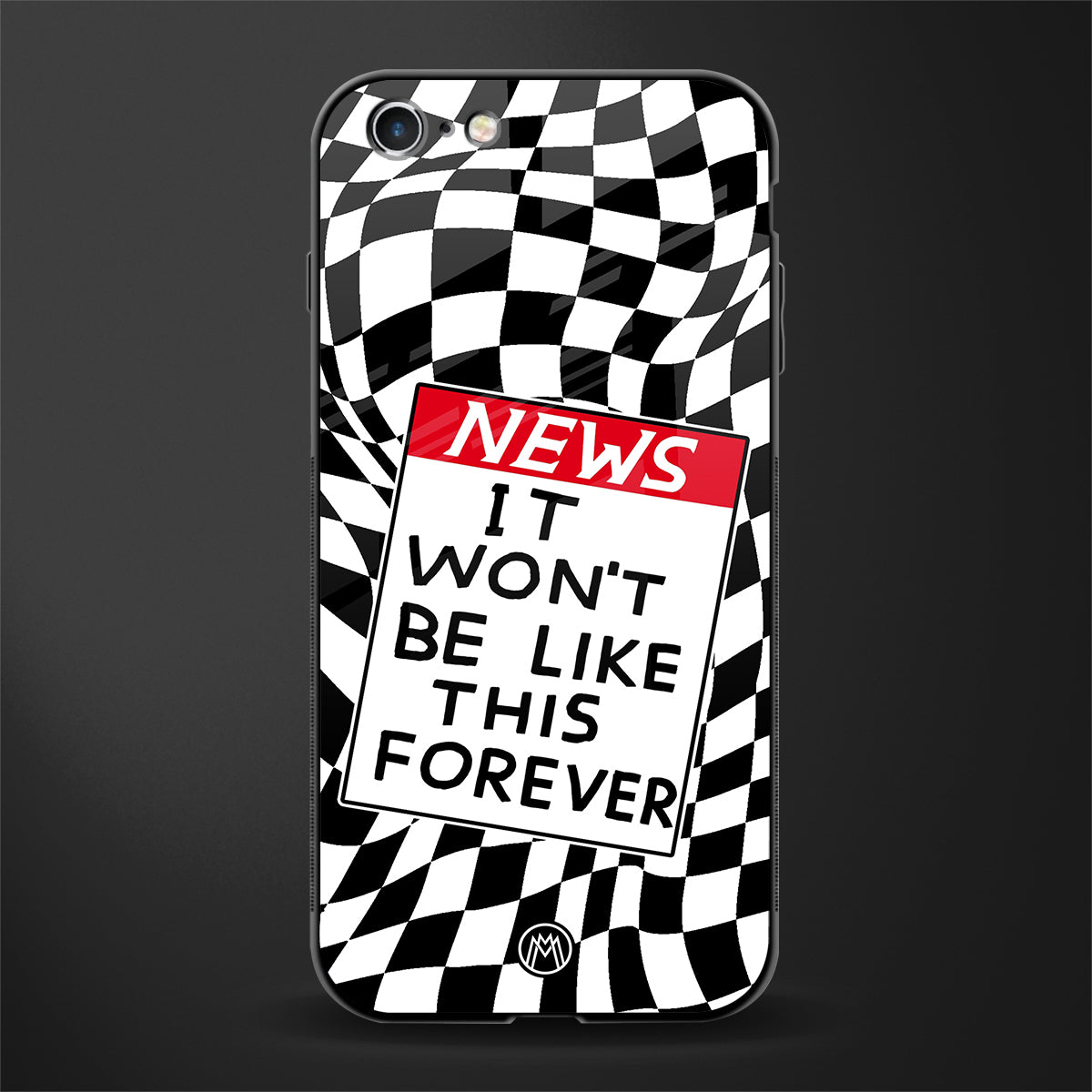 won't be like this forever glass case for iphone 6 image