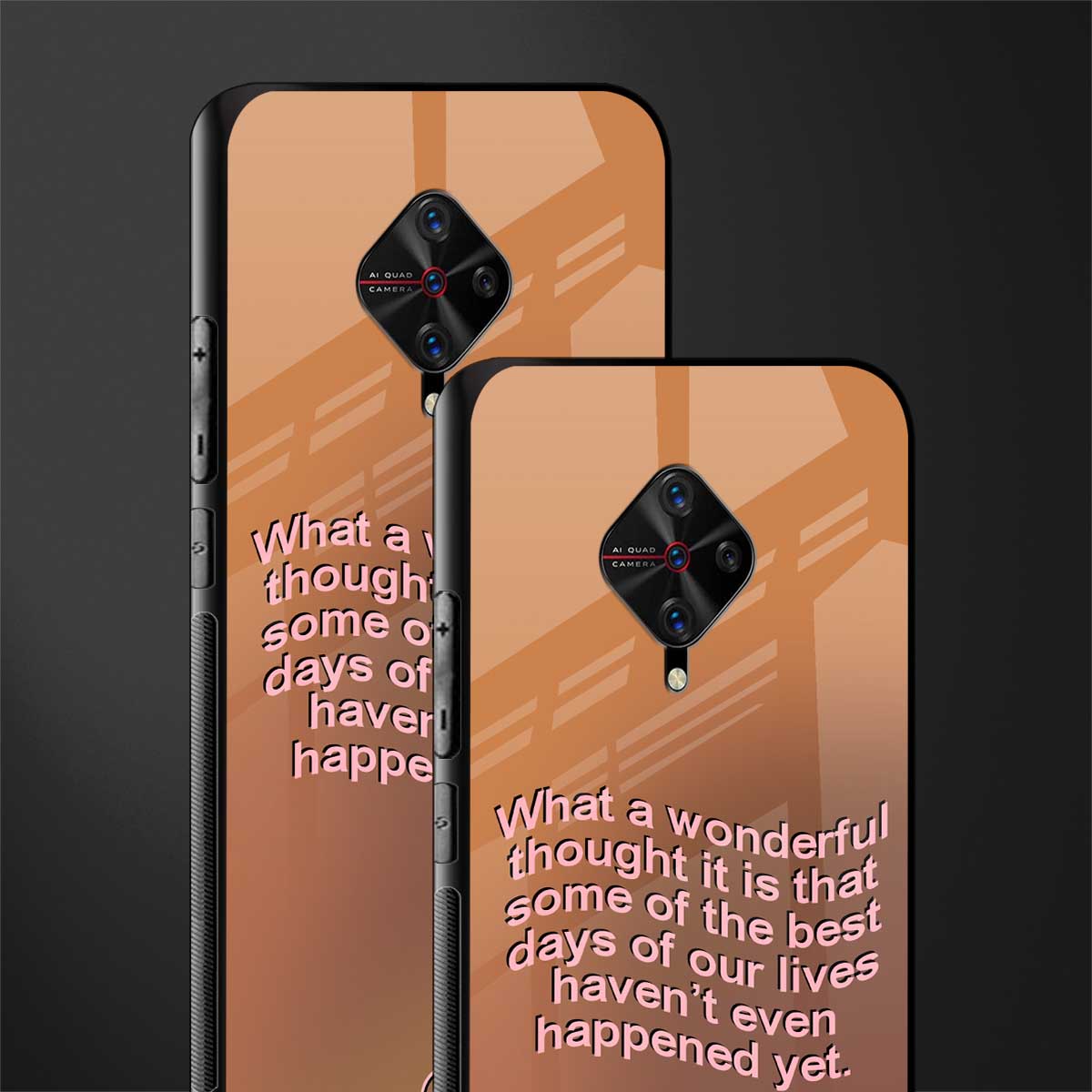 wonderful thought glass case for vivo s1 pro image-2