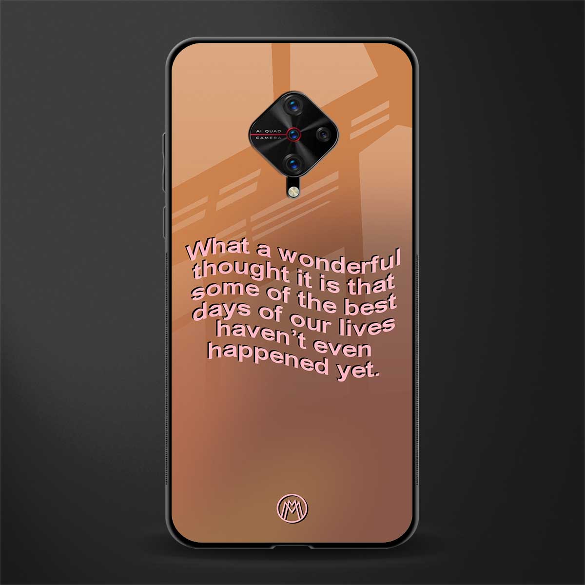 wonderful thought glass case for vivo s1 pro image