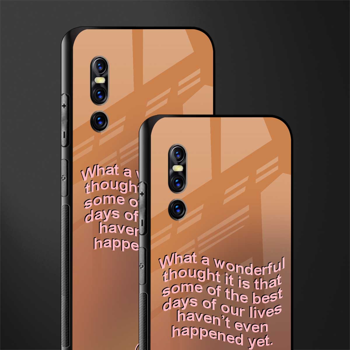 wonderful thought glass case for vivo v15 pro image-2