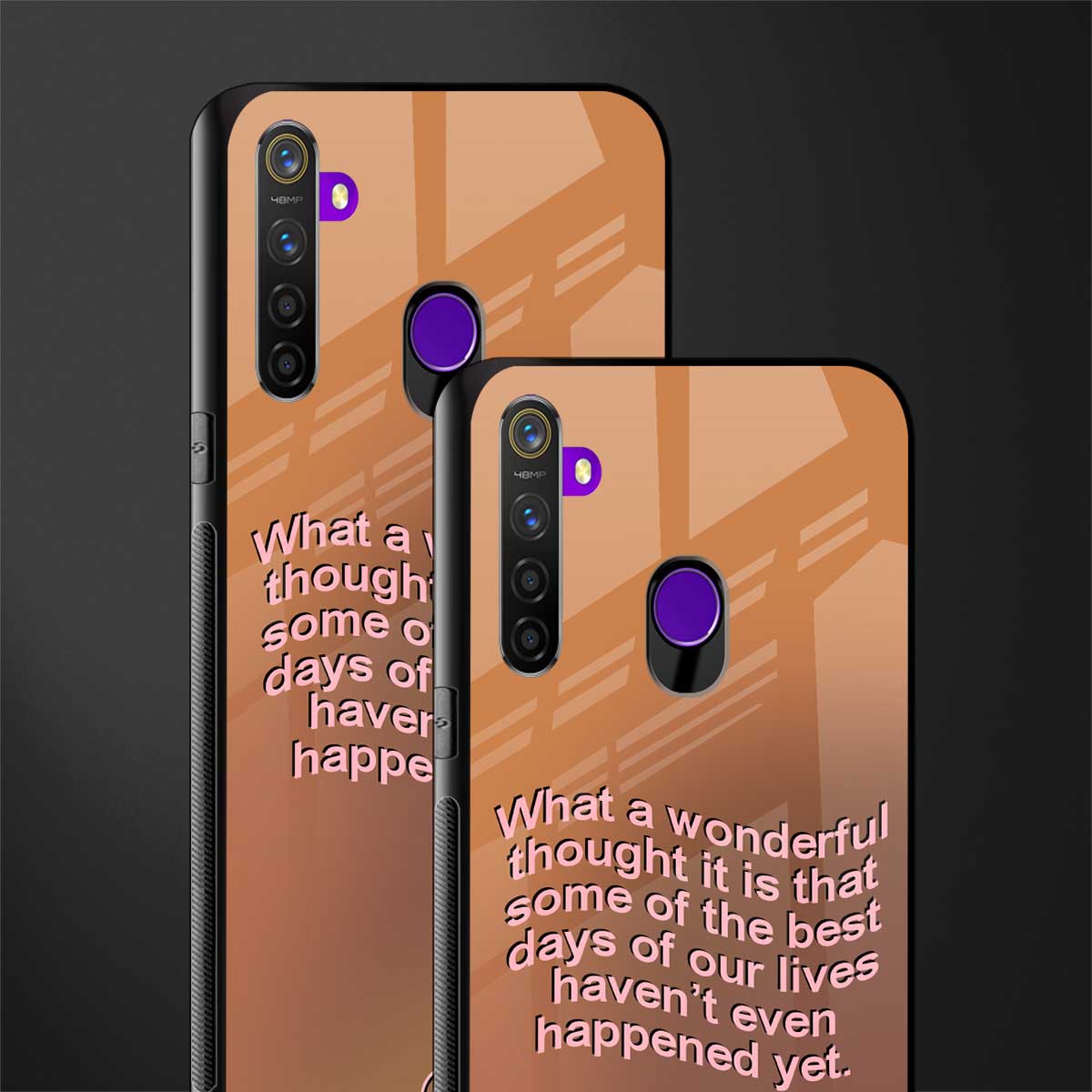 wonderful thought glass case for realme 5s image-2