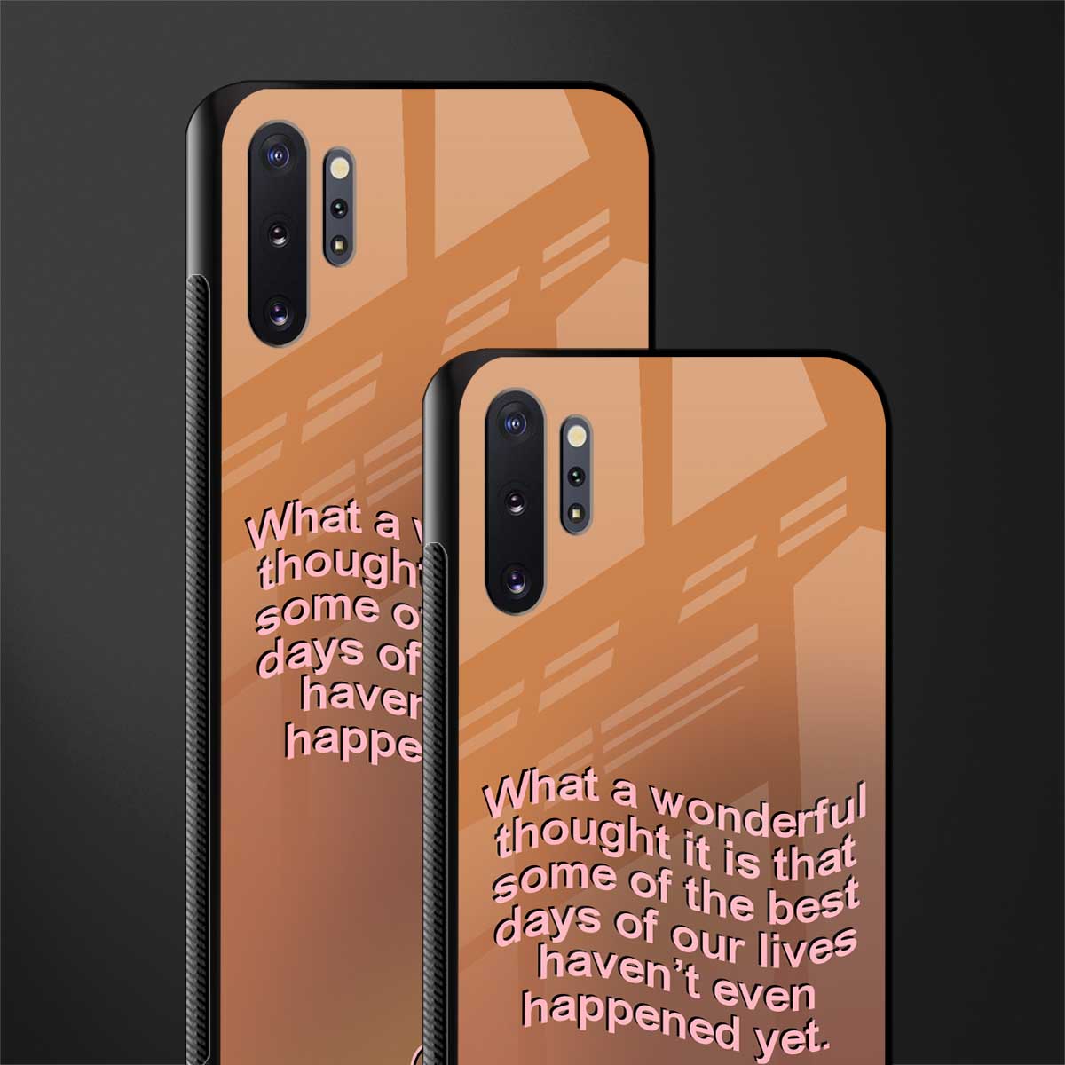 wonderful thought glass case for samsung galaxy note 10 plus image-2