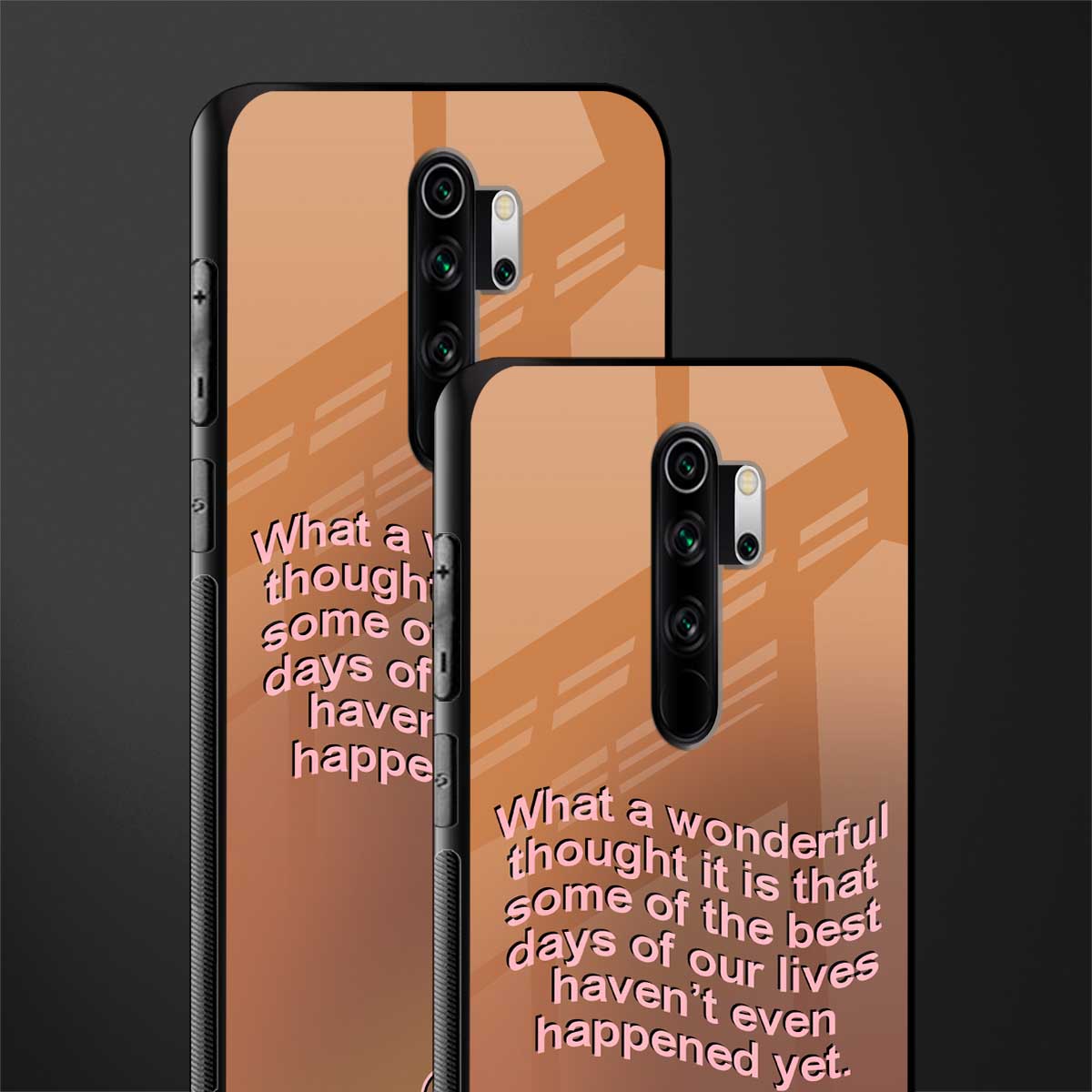 wonderful thought glass case for redmi note 8 pro image-2