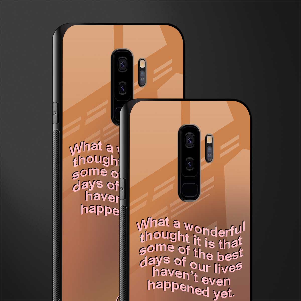 wonderful thought glass case for samsung galaxy s9 plus image-2