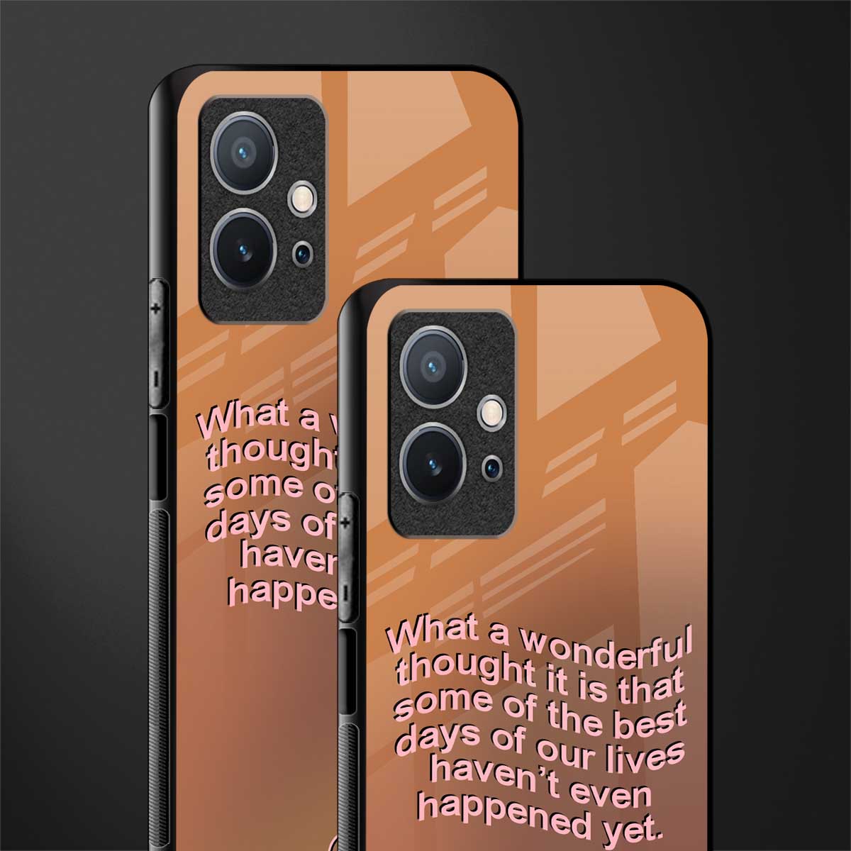 wonderful thought glass case for vivo y75 5g image-2