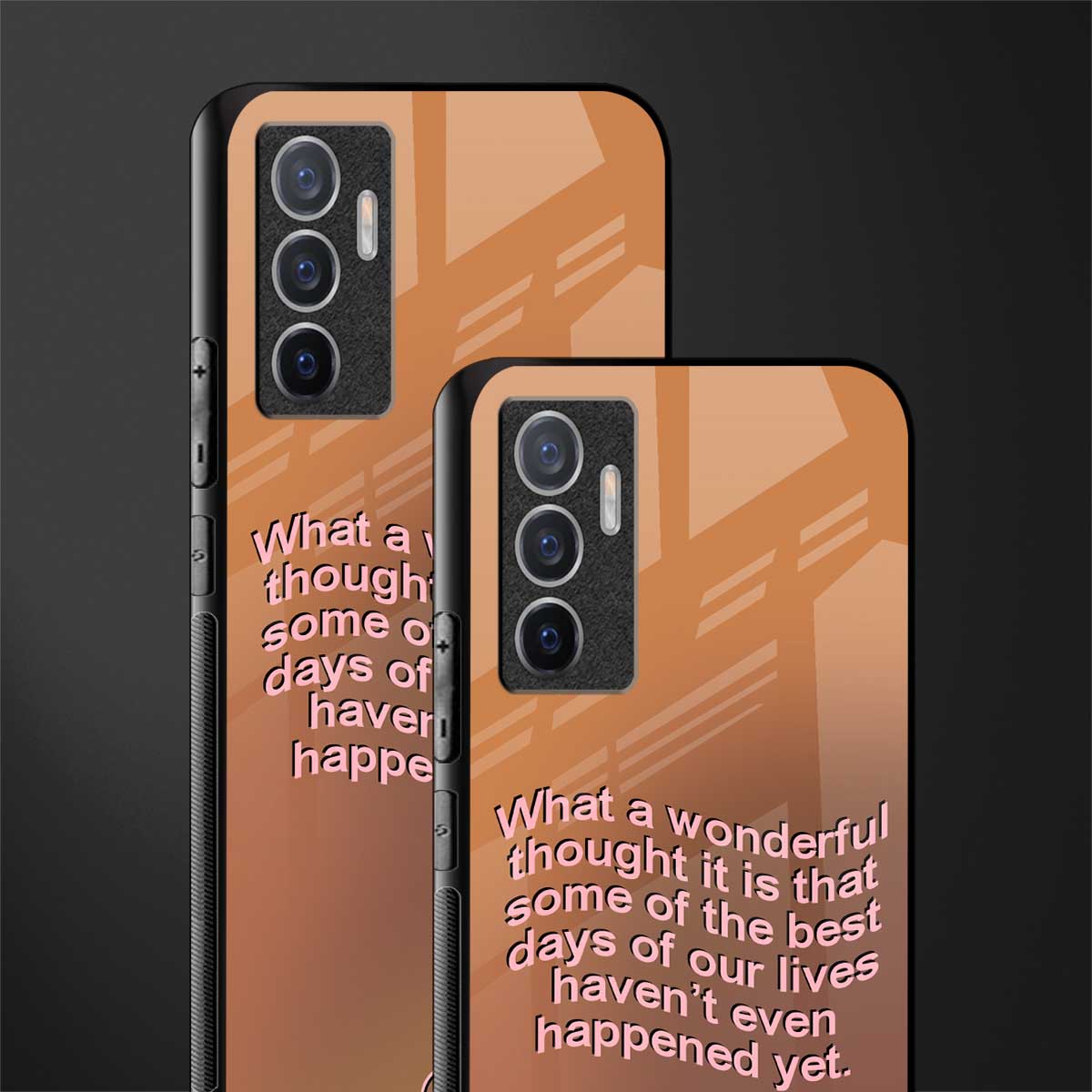 wonderful thought glass case for vivo v23e image-2