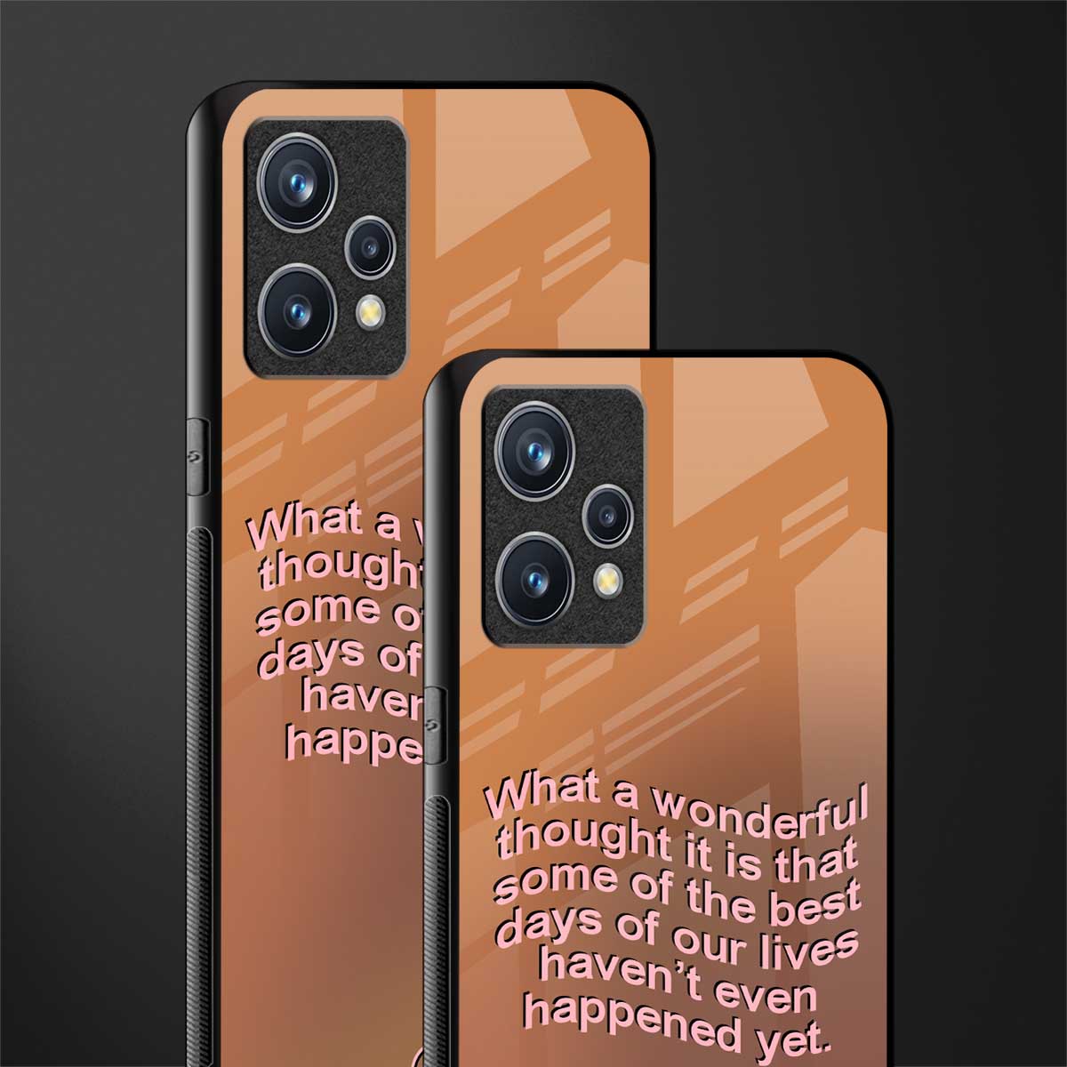 wonderful thought glass case for realme 9 4g image-2