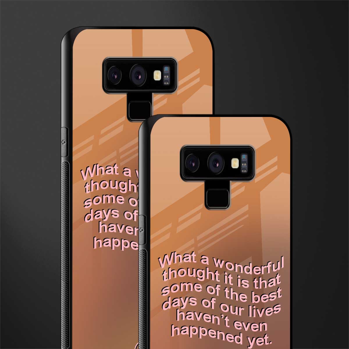 wonderful thought glass case for samsung galaxy note 9 image-2