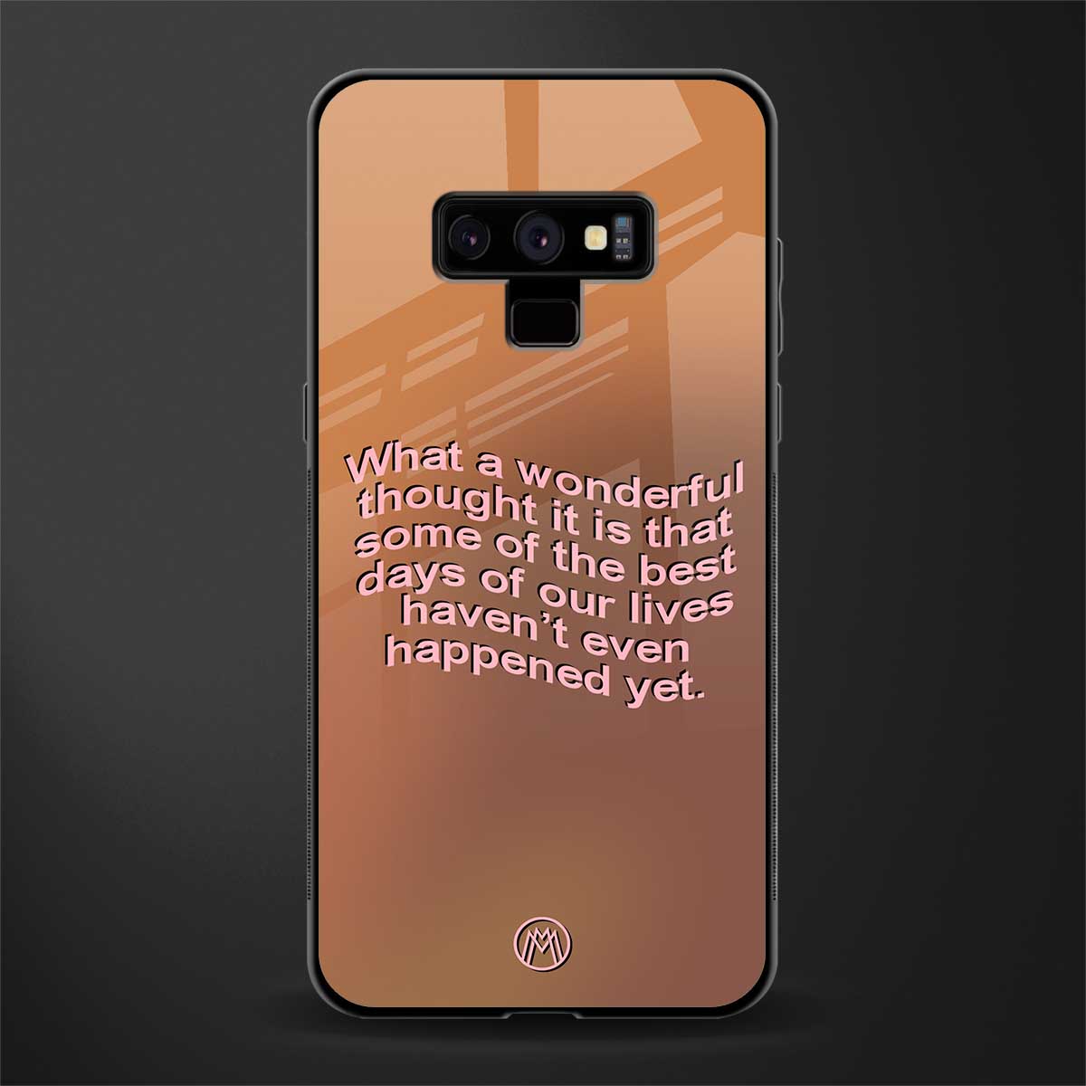 wonderful thought glass case for samsung galaxy note 9 image