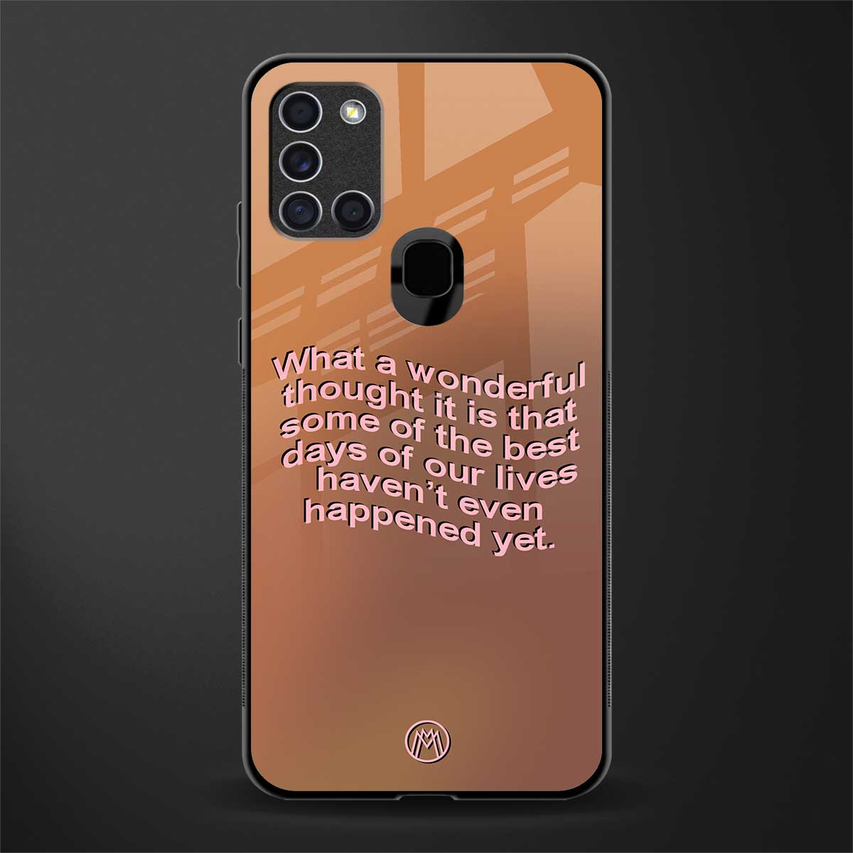 wonderful thought glass case for samsung galaxy a21s image