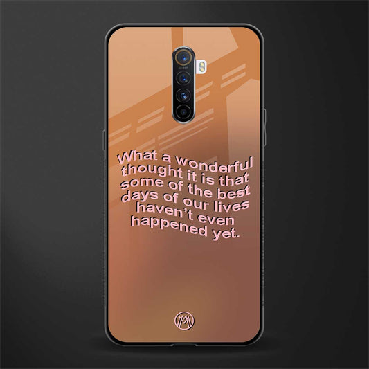 wonderful thought glass case for realme x2 pro image