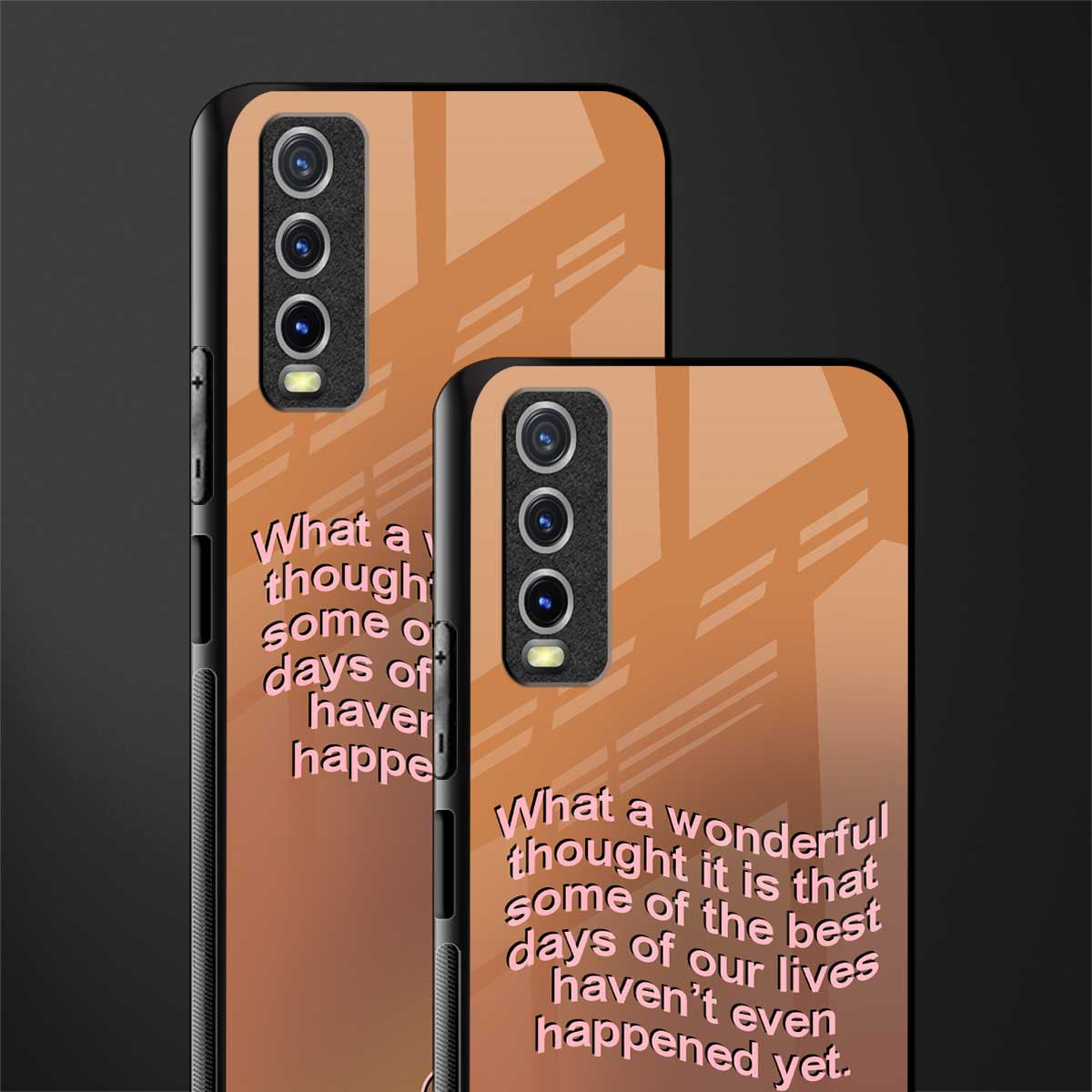 wonderful thought glass case for vivo y12g image-2