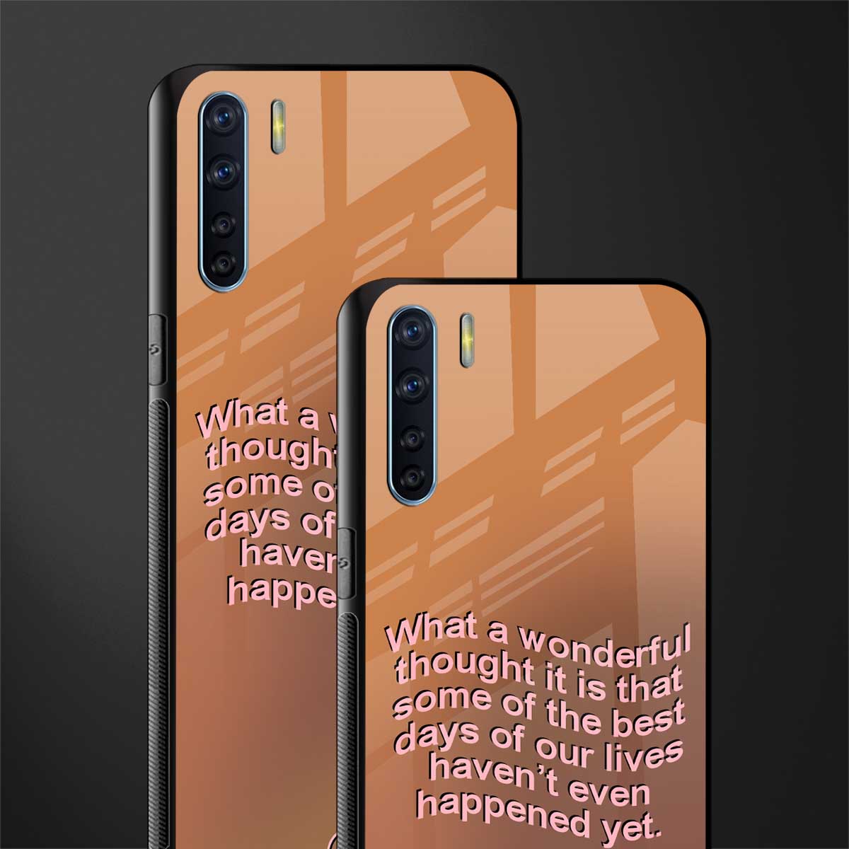 wonderful thought glass case for oppo f15 image-2
