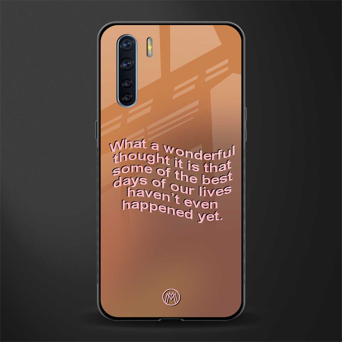 wonderful thought glass case for oppo f15 image