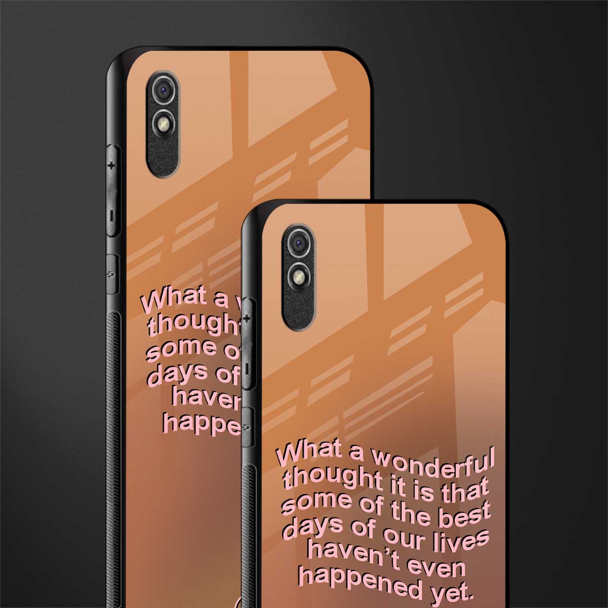 wonderful thought glass case for redmi 9a image-2