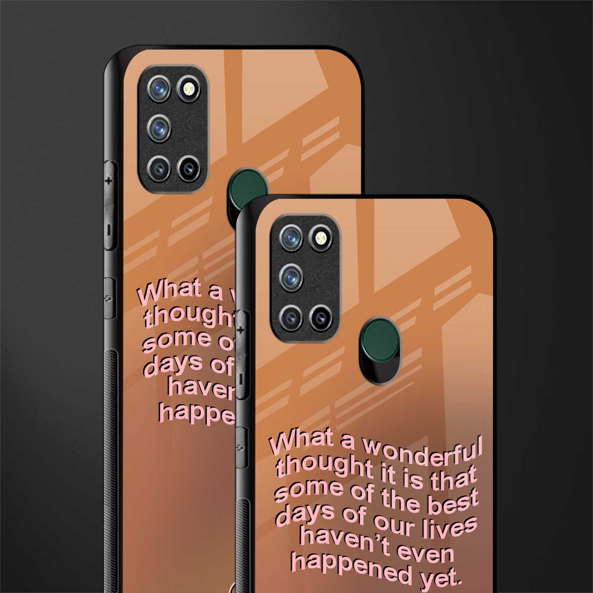 wonderful thought glass case for realme 7i image-2