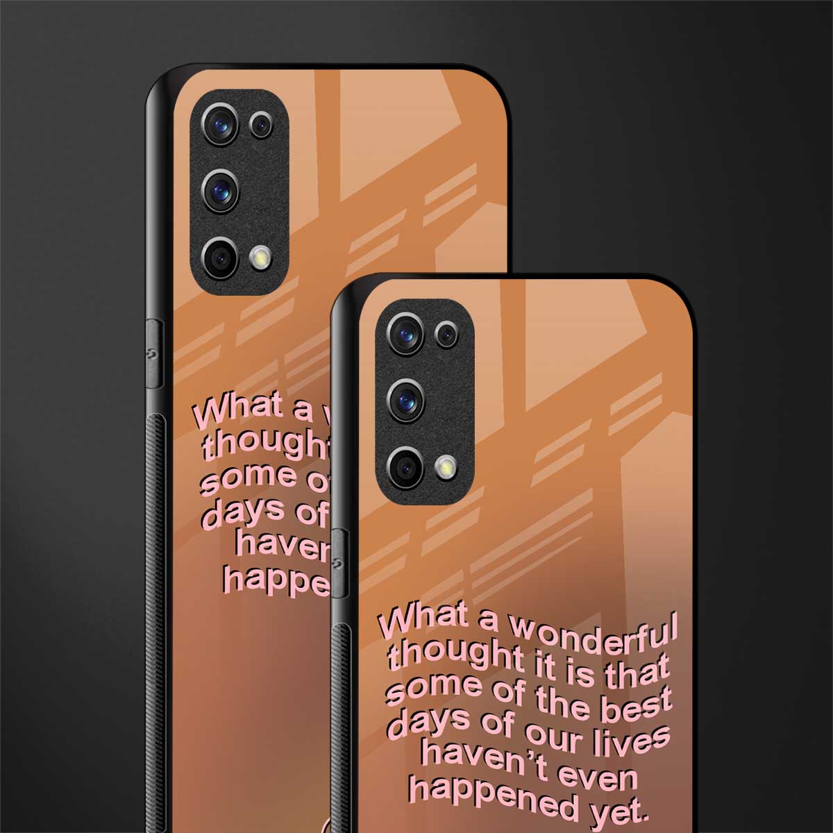 wonderful thought glass case for realme x7 pro image-2