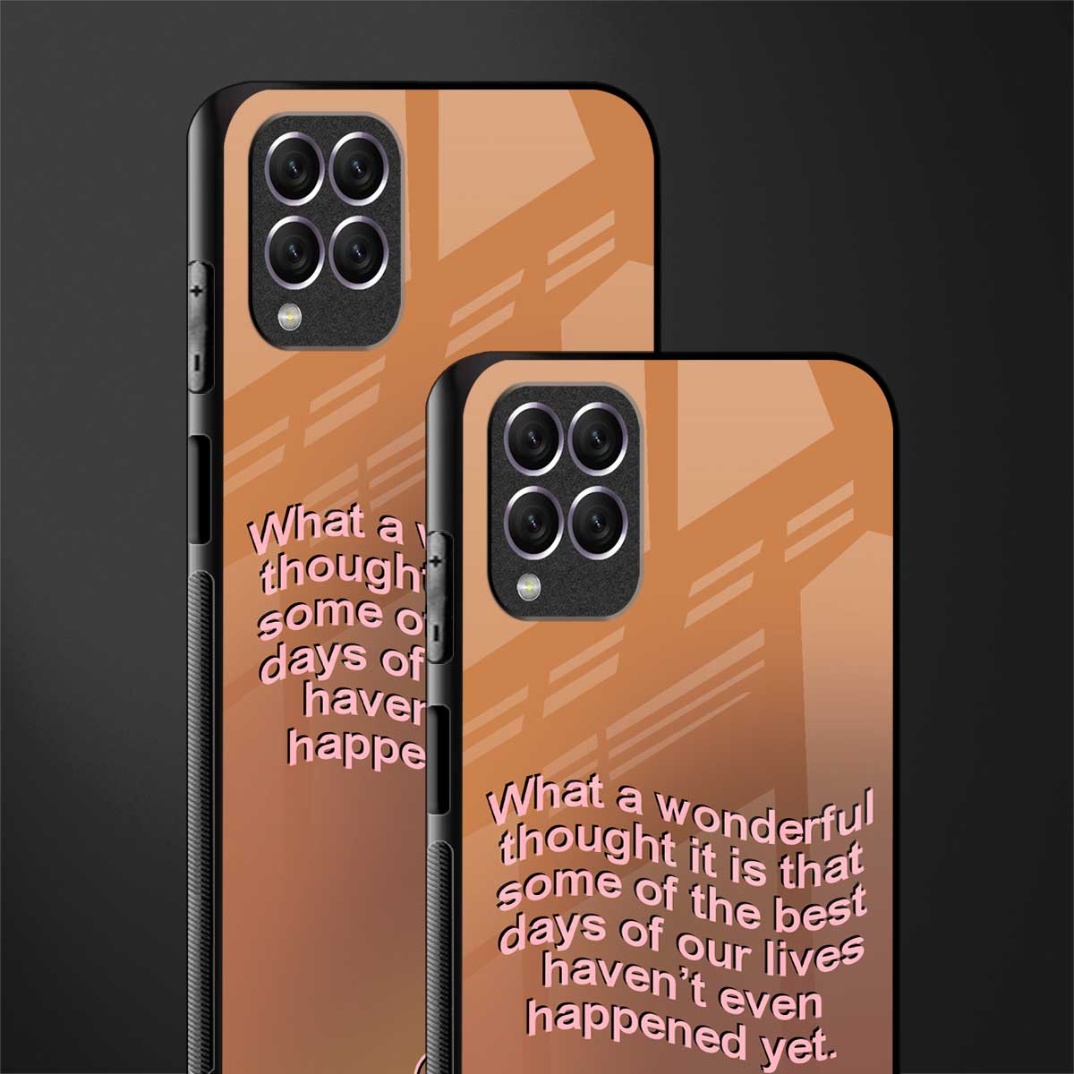 wonderful thought glass case for samsung galaxy f62 image-2