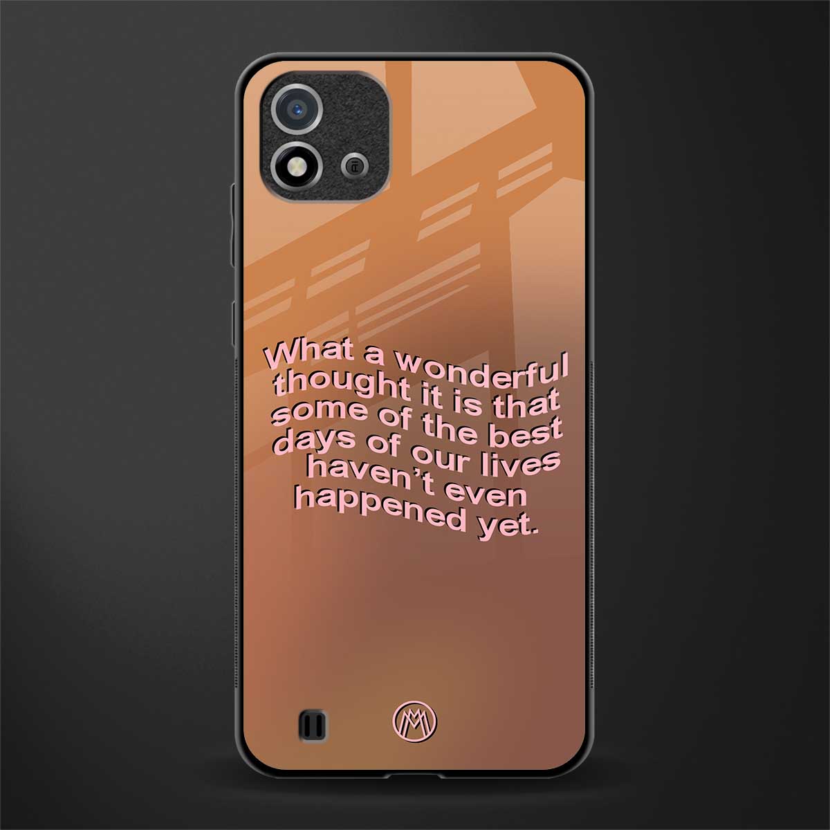 wonderful thought glass case for realme c20 image