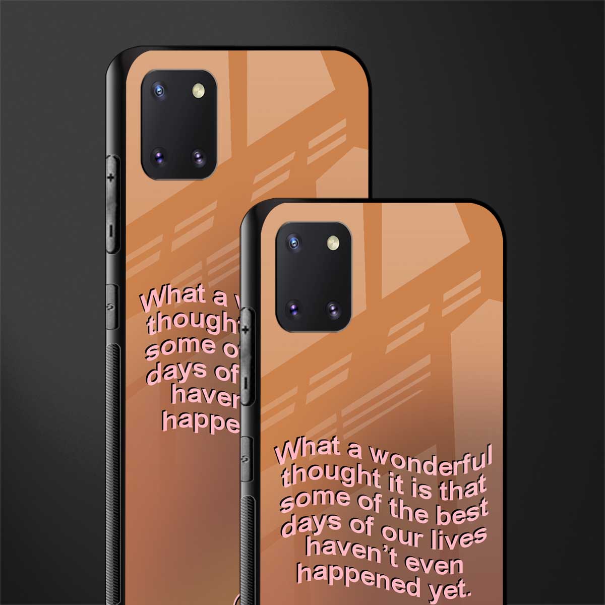 wonderful thought glass case for samsung a81 image-2