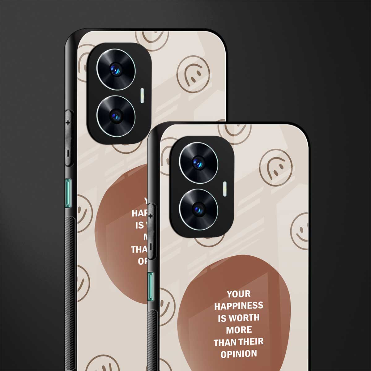 worth back phone cover | glass case for realme c55