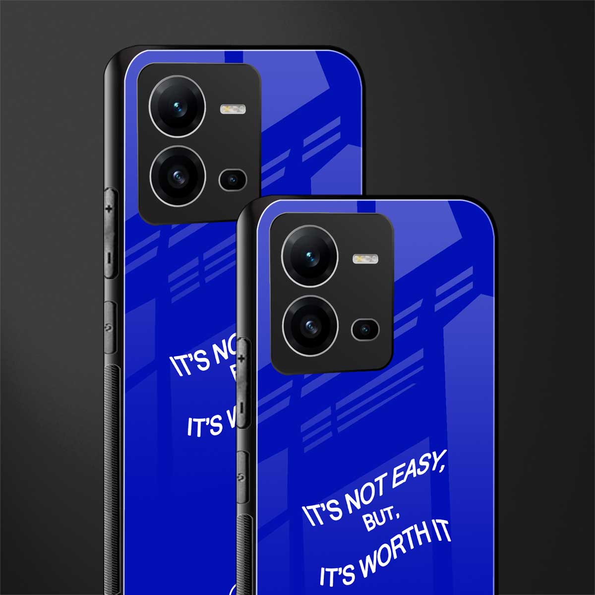 worth it back phone cover | glass case for vivo v25-5g